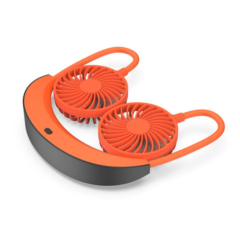 Street vender hanging neck fan
