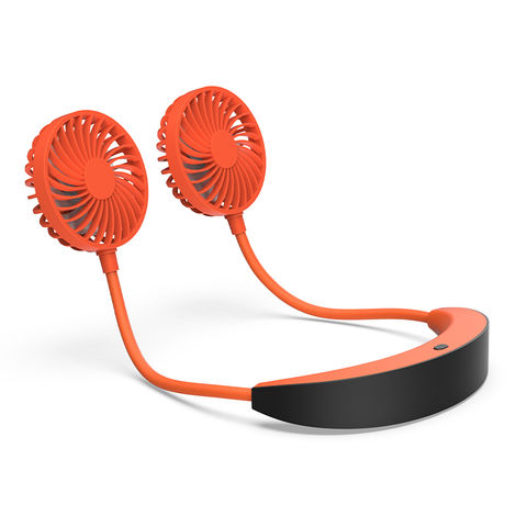 Street vender hanging neck fan