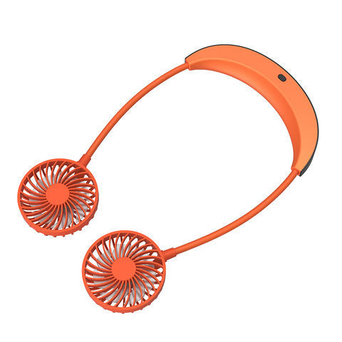 Street vender hanging neck fan