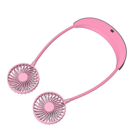 Street vender hanging neck fan